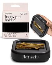 Suporte Magnético para Grampos Bobby Pin Kitsch - Material Vegano - 1 Peça Preta Suporte Magnético para Grampos Bobby Pin Kitsch - Material Vegano - 1 Peça Preta
