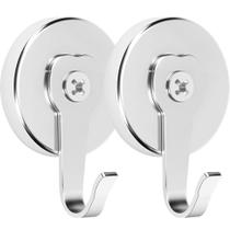 Suporte magnético para guirlanda Neosmuk, 77 kg, prata, alta resistência Suporte magnético para guirlanda Neosmuk, 77 kg, prata, alta resistência