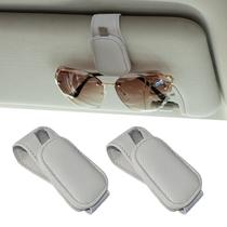 Suporte Magnético para Óculos de Sol para Carro Yuoyar 2 Unidades Cinza