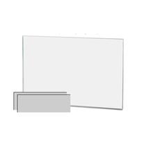 Suporte magnético para sinais, suportes de marketing, acrílico transparente de 6 x 4 cm