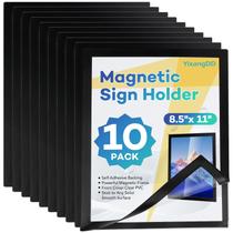 Suporte magnético para sinais YixangDD, pacote com 10, 21,6 x 27,9 cm, autoadesivo Suporte magnético para sinais YixangDD, pacote com 10, 21,6 x 27,9 cm, autoadesivo