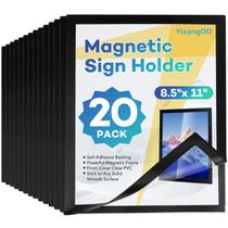 Suporte magnético para sinais YixangDD, pacote com 20, 8,5 x 11 cm, autoadesivo Suporte magnético para sinais YixangDD, pacote com 20, 8,5 x 11 cm, autoadesivo