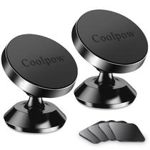 Suporte magnético para telefone Coolpow para carro, iPhone, pacote com 2