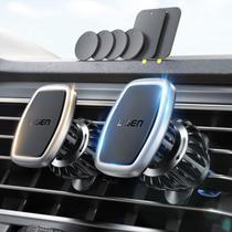 Suporte magnético para telefone LISEN para Car Vent, pacote com 2 unidades prateadas Suporte magnético para telefone LISEN para Car Vent, pacote com 2 unidades prateadas
