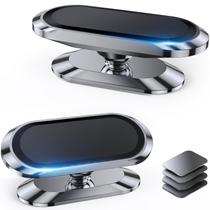 Suporte magnético para telefone para carro Coolpow, pacote com 2 unidades, rotação de 360