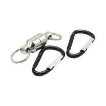 Suporte Magnético Retrátil Para Rede De Pesca Com Chaveiro Mosquetão Para Pesca Com Mosca