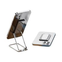 Suporte Magnético Ultra Fino Para Telefone Com Anel Metálico, Suporte Dobrável Para Carro E Mesa