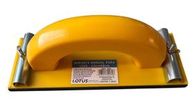 Suporte Manual Para Lixa Eva 22x8cm 60/1 Lotus Amarelo Quantidade de cascalhos 0
