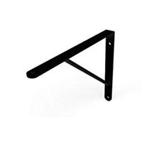 Suporte Mão Francesa com Kit Montagem 20cm Preta DiCarlo Suporte Mão Francesa com Kit Montagem 20cm Preta DiCarlo