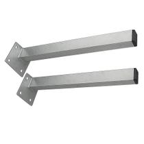Suporte Mão Francesa Par Pia Cozinha Banheiro Estrutura Organização Sustentar Balcão Bar Tábua Segurança Resistente Parafusar 2 Peças