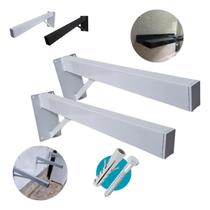 Suporte Mão Francesa Pia Bancada 50cm Aço Reforçado 2 Peças Resistente Balcão