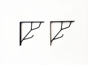 Suporte Mão Francesa Prateleira em Ferro Cor Preto 2 Unidades Suporte Mão Francesa Prateleira em Ferro Cor Preto 2 Unidades