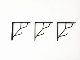 Suporte Mão Francesa Prateleira em Ferro Cor Preto 3 Unidades Suporte Mão Francesa Prateleira em Ferro Cor Preto 3 Unidades