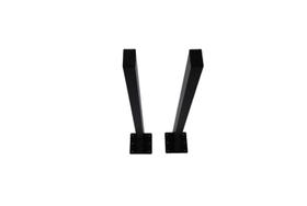 Suporte Mão Francesa Reforçado 60 Cm para Bancada, Balcão e Pia com 2 Peças na Cor Preta