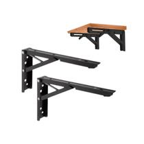 Suporte Mão Francesa Retrátil Dobrável Reforçado 35cm Tampo