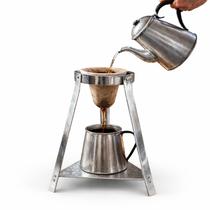 Suporte Mariquinha para Coar Café em Aço Galvanizado Artesanal - SF61