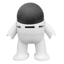 Suporte Mesa Casa Robô Para Amazon Alexa Echo Dot 4 Branco - Designjean