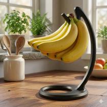 Suporte Mesa Fruteira Gancho para Pendurar Bananas Multiuso Preto Premium Decoração CASA Suporte Mesa Fruteira Gancho para Pendurar Bananas Multiuso Preto Premium Decoração CASA