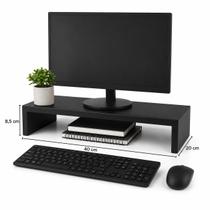 Suporte Mesa MDF Para Monitor E Tela Lcd 40 X 20 Cm 8,5 Cm Altur