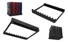 Suporte Mesa Para 10 Dvds Ou Jogos Ps5 Organização Setup