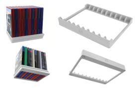 Suporte Mesa Para 10 Dvds Ou Jogos Ps5 Organização Setup Suporte Mesa Para 10 Dvds Ou Jogos Ps5 Organização Setup