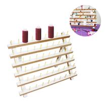 Suporte Mesa Porta 60 Pino Bobina Carretel Linha Organizador