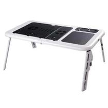 Suporte Mesa Portatil Para Notebook e Netbook Com Cooler Dobravel Branca .