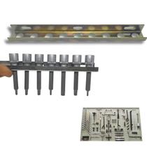 Suporte Metal Para Soquete Tipo Bits 9 Posições Para Painel Ferramentas