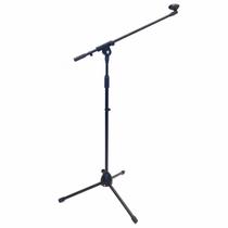 Suporte microfone pedestal girafa 2 níveis c cachimbo SMG30