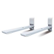 Suporte Microondas Branco Braço Ajustável Resistente Até 30KG De Aço Pintura Eletrostática Fácil Instalação SBR3.8 Brasforma