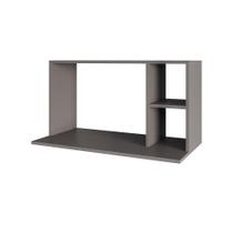 Suporte Microondas Com 2 Nichos Em Mdp Suspenso Zain 80cm M12 - D'rossi Cor Grafite