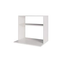 Suporte Microondas Com Nicho Porta Tempero Para Cozinha Louis 60cm M12 - D'rossi Cor Branco