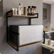 Suporte Microondas Parede Cozinha Metalon Resistente Moderna