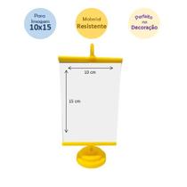 Suporte Mini Banner 10x15 Amarelo - Valor Unitário