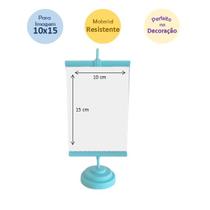 Suporte Mini Banner 10x15 Azul Bebê - Valor Unitário