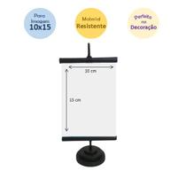 Suporte Mini Banner 10x15 Preto - Valor Unitário