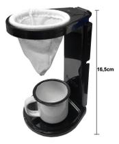Suporte Mini Coador De Café Compacto + Caneca Esmaltada