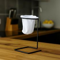 Suporte Mini Coador De Café Individual Preto Com Refil Suporte Mini Coador De Café Individual Preto Com Refil