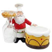 Suporte Modelo Natalino Para Garrafa de Vinho com 2 Taças Suporte Modelo Natalino Para Garrafa de Vinho com 2 Taças
