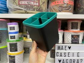 Suporte Modular para Utensílios de Cozinha Preto e Verde - Tupperware