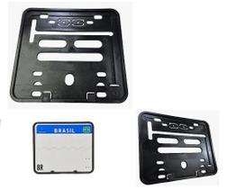 Suporte Moldura Placa Moto Padrão Mercosul Contran Cg Titan Fan 125 150 160 Start Fazer Lander Pcx Nmax Cb Xre Xj6