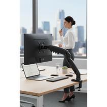 Suporte Monitor Articulado Pistão Gás 17-35" 2x USB Preto