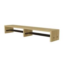 Suporte Monitor Elevado Elements Madeira Maciça Marfim 105cm Suporte Monitor Elevado Elements Madeira Maciça Marfim 105cm