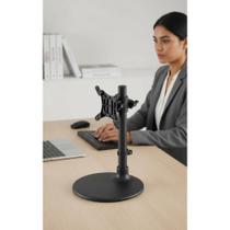 Suporte Monitor Inclinável 10-26" P/ Mesa, Organiza Cabos Suporte Monitor Inclinável 10-26" P/ Mesa, Organiza Cabos