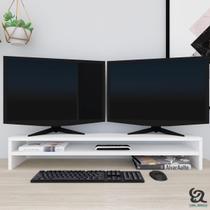 Suporte Monitor Mdf Base Notebook Mesa Escritório Compacta