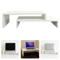 Suporte Monitor Mesinha Noteebok Pc Computador Articulável Pinus Preto Branco Suporte Monitor Mesinha Noteebok Pc Computador Articulável Pinus Preto Branco