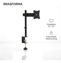 Suporte Monitor Morsa Com Braço Brasforma 13 a 27 Polegadas Suporte Monitor Morsa Com Braço Brasforma 13 a 27 Polegadas