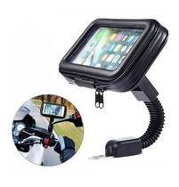 Suporte Moto Impermeável Celular Smartphone Fixo Retrovisor 360 graus 6.3 - LEHMOX