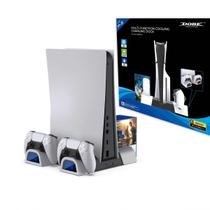 Suporte Multifuncional Base Cooler Carregador Controle Duplo Slots Compatível Com Ps5 e Ps5 Slim Suporte Multifuncional Base Cooler Carregador Controle Duplo Slots Compatível Com Ps5 e Ps5 Slim