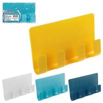 Suporte Multiuso de Parede com Ganchos Adesivo Fixa Fácil Suporte Multiuso de Parede com Ganchos Adesivo Fixa Fácil